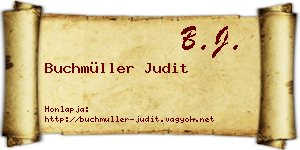 Buchmüller Judit névjegykártya