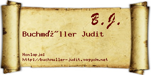 Buchmüller Judit névjegykártya